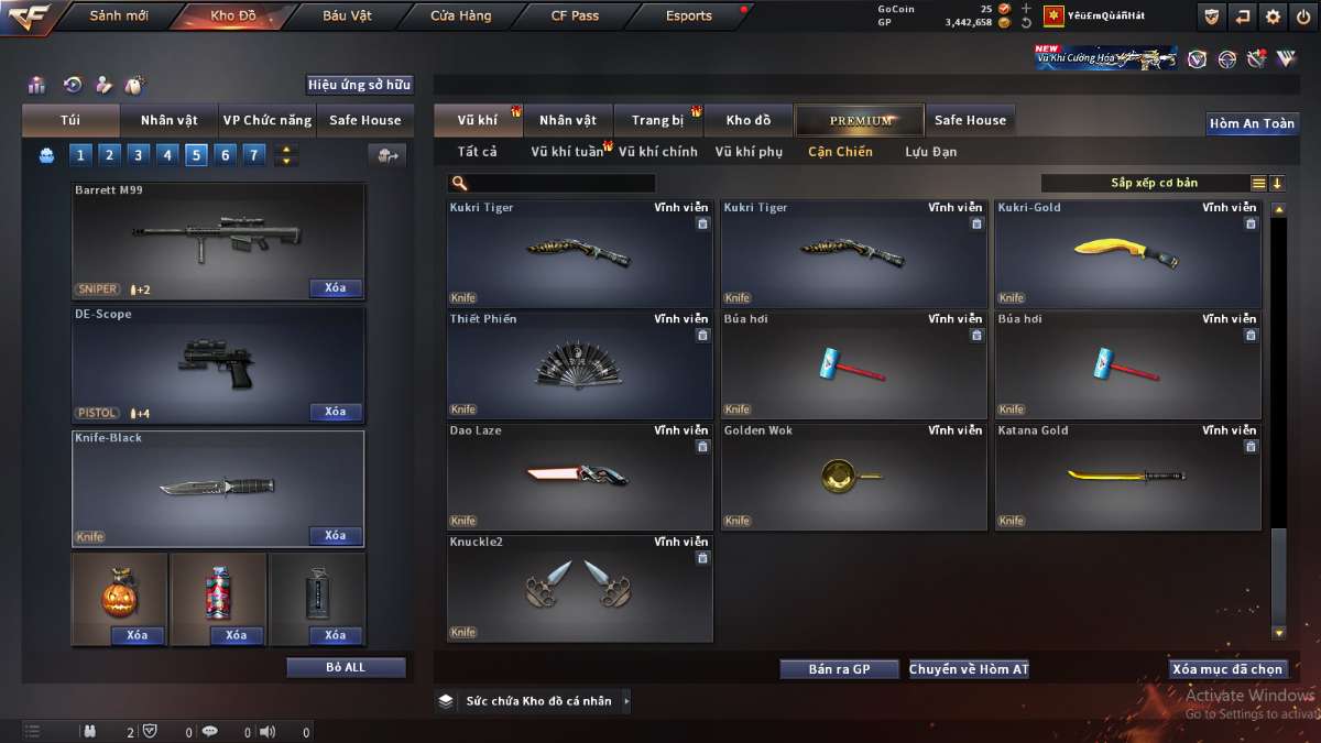 shop acc cf uy tin gia re